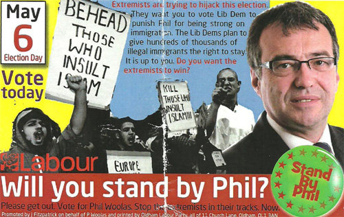 Phil Woolas leaflet