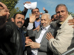 Rached Ghannouchi, the leader of Tunisia