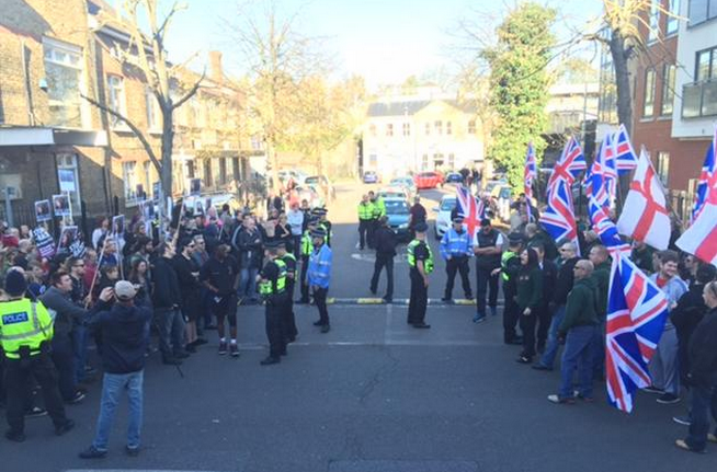 Rochester anti-fascists confront Britain First