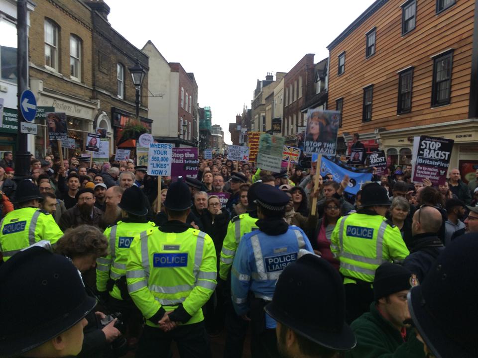 Rochester demonstration against Britain First (2)