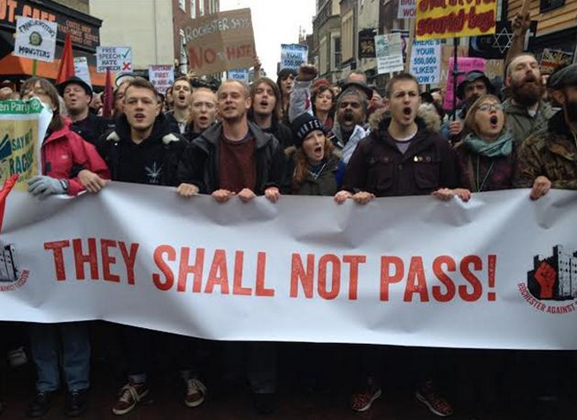 Rochester demonstration against Britain First