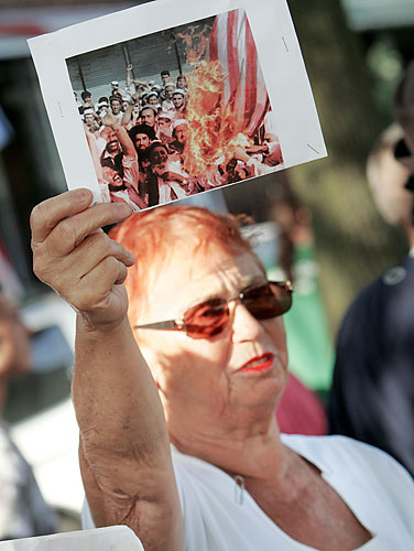 Sheepshead Bay anti-mosque protestor