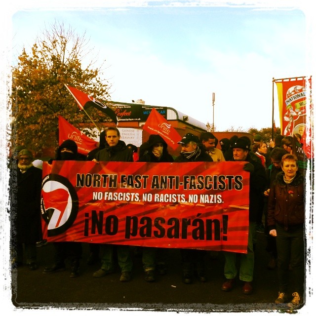 Shotton Colliery anti-EDL protest