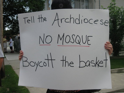Staten Island protest placard
