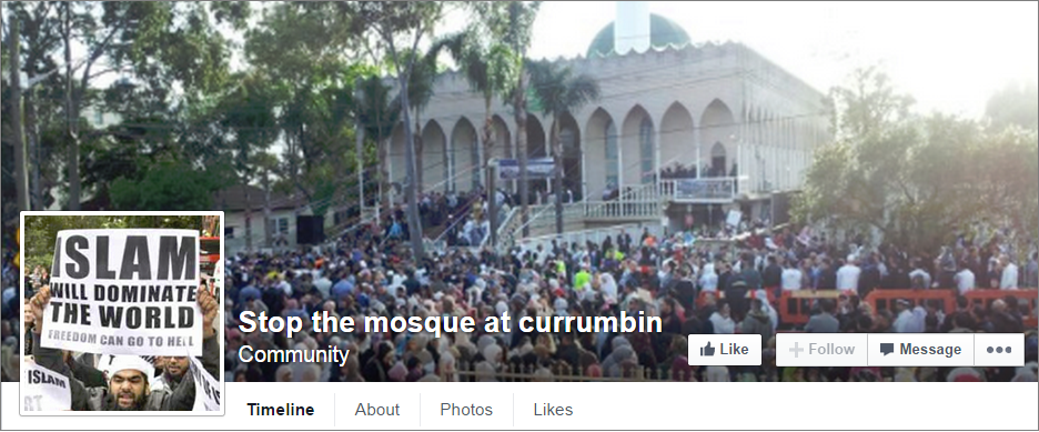 Stop the mosque at currumbin