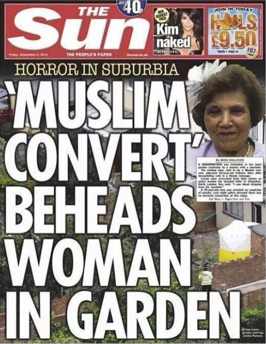 Sun Muslim Convert Beheads Woman