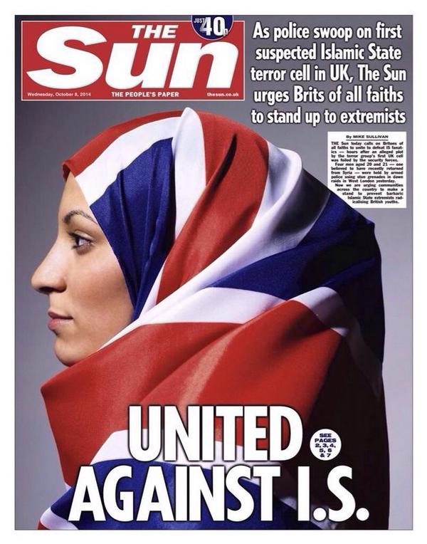 Sun United Against ISIS front page