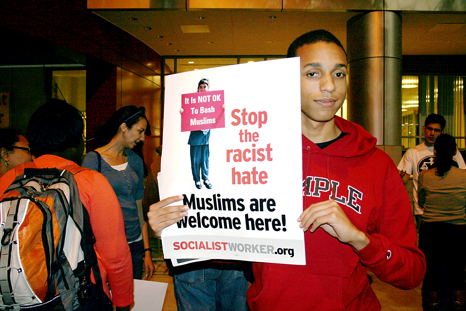 Temple University protestor