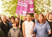 UAF anti-BNP demonstration Hemel Hempstead