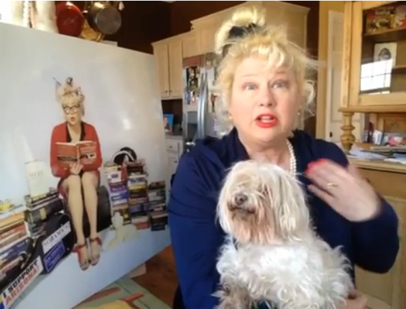 Victoria Jackson and dog