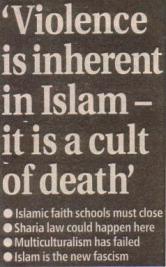Violence inherent in Islam