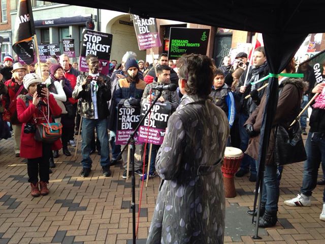 Wakefield anti-EDL protest